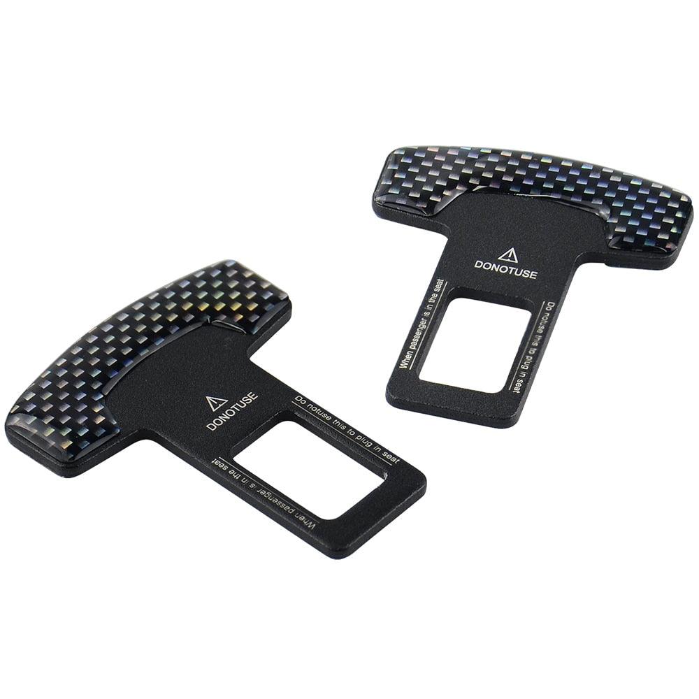 1pc\2pcs Car Safety Belt Buckle Clip Car Seat Belt Stopper Plug Vehicle Mount Bottle Opener Universal Interior Accessories Universal Seat Belt Buckle Auto Metal Seat Belts Clip Alarm Stoppers for Car Seats Belt Buckles, Auto Metal Belt Plugs Car Seat