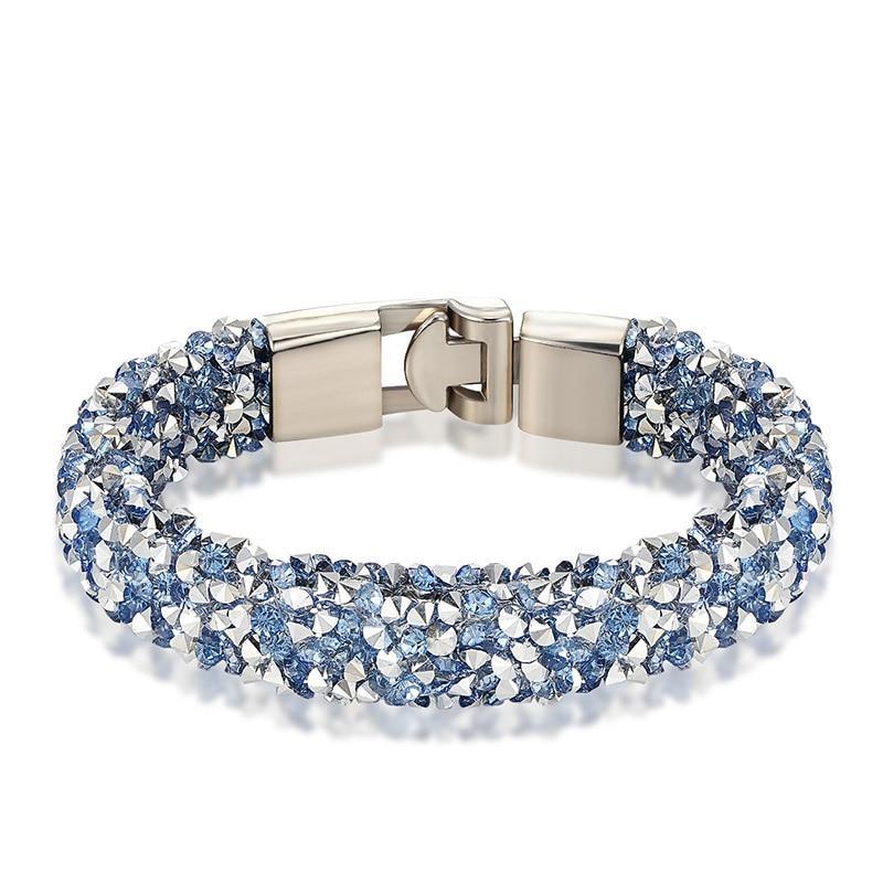 New Modern Fashion Luxury Crystal Shiny Bracelet Amazing Copper Alloy Elegant Bracelet Valentine's Day For Women