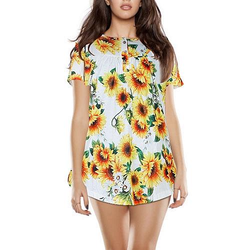 Women Summer Shirts Tops Loose Short