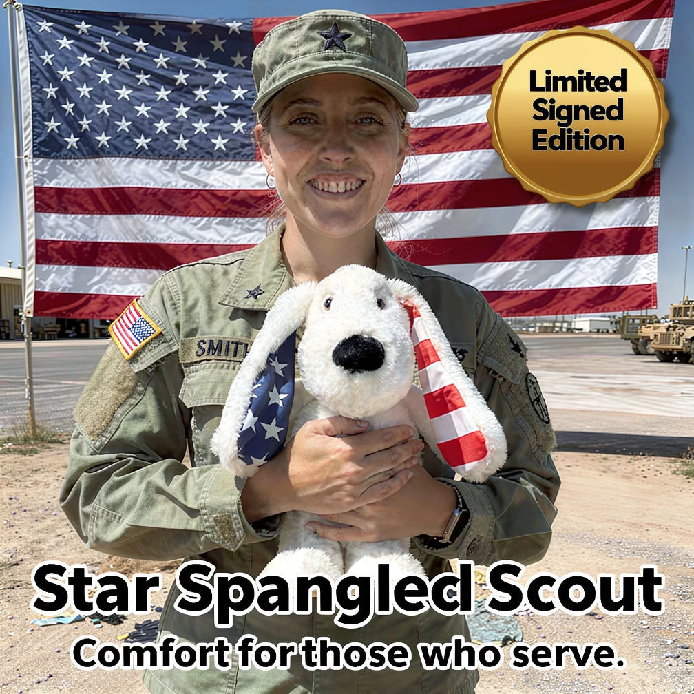 The Star Spangled Xander β Scout | Limited Edition Patriotic Weighted Plush Dog