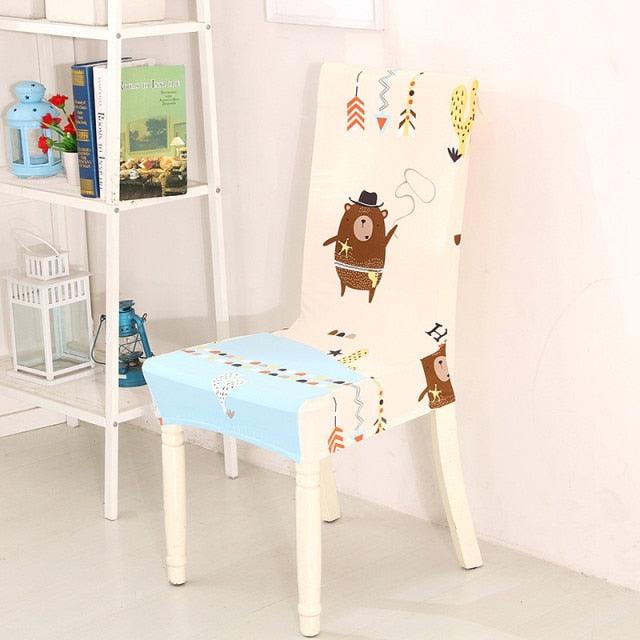 Spandex Dining Chair Cover With Back Elastic Universal Kitchen Living Room Stretch Slipcover Chair Covers Protector Seat Case Chair Cover Seat Protector Super Fit Slipcover Stretch Removable Washable Soft Spandex Fabric for Home