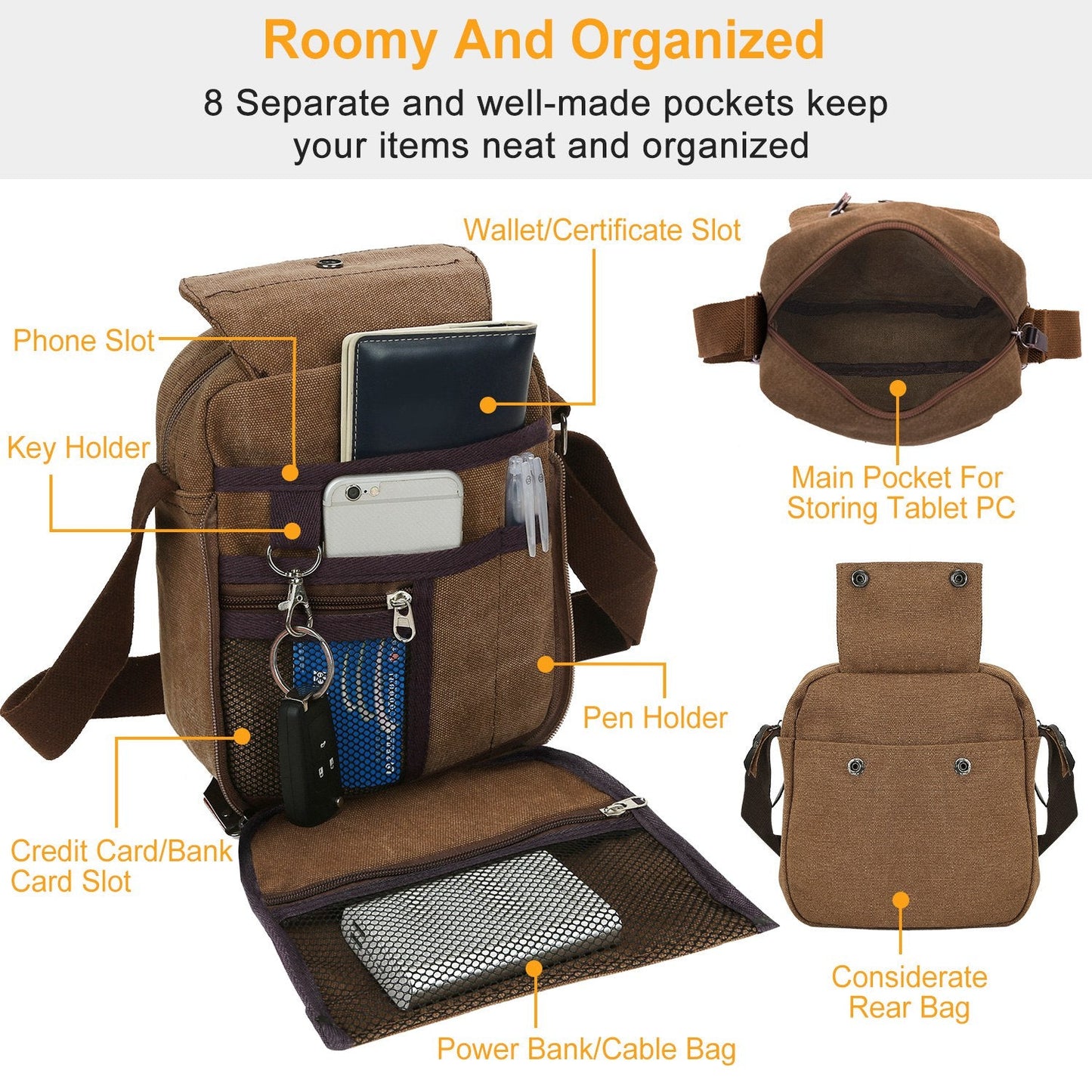 Unisex Crossbody Bags Shoulder Bag