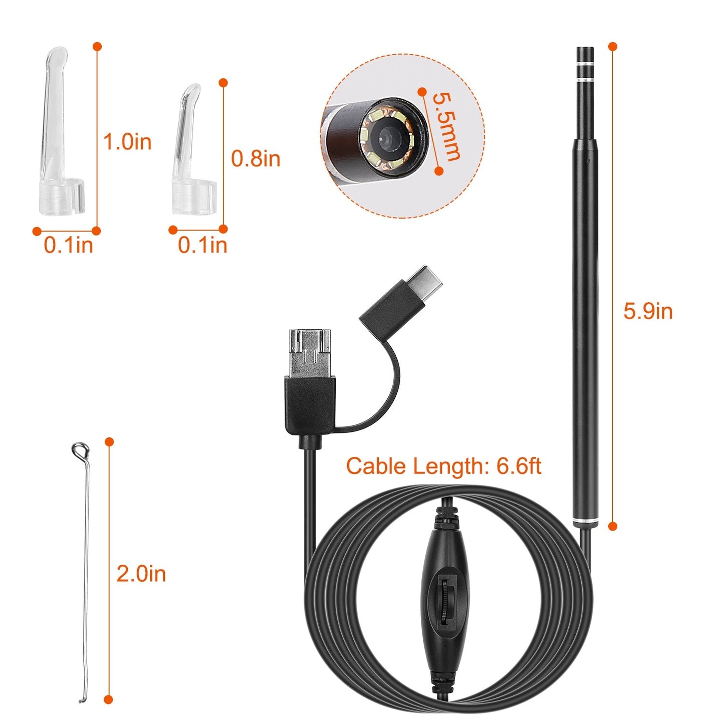 Ear Endoscope Wax Remover
