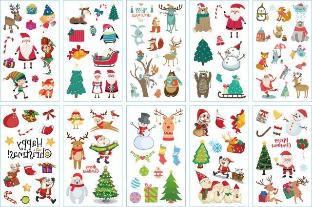 10pcs Dinosaur Sticker Temporary Tatoo Waterproof Colorful Elegant Children Tattoos