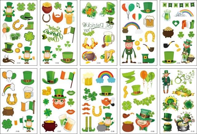 10pcs Dinosaur Sticker Temporary Tatoo Waterproof Colorful Elegant Children Tattoos