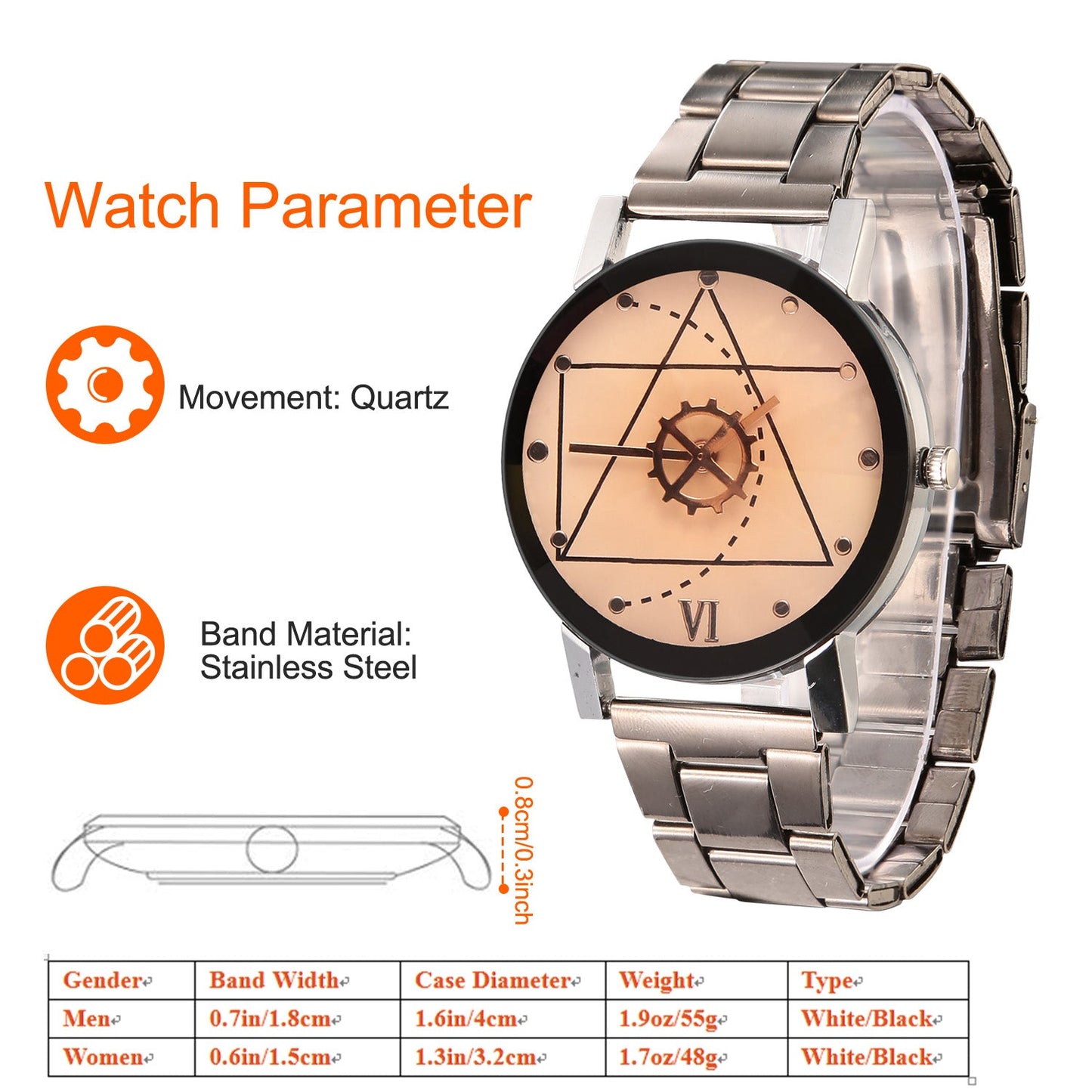 Unisex Luxury Quartz Watch