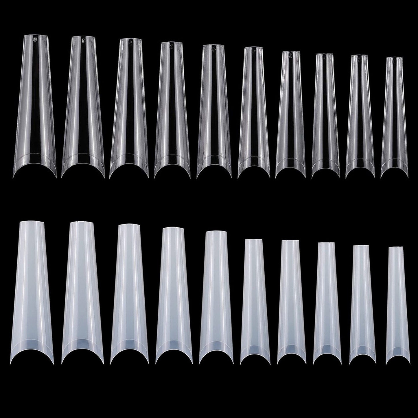 500Pcs DIY False Nail Tips C Curve