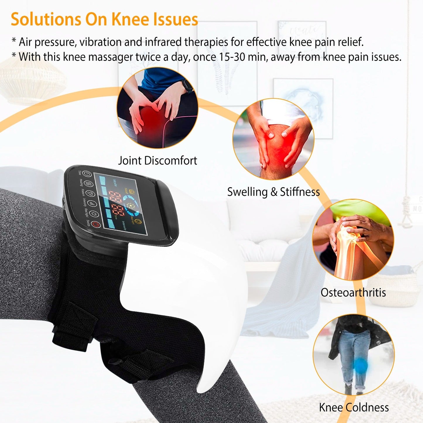 Electric Rechargeable Knee Massager