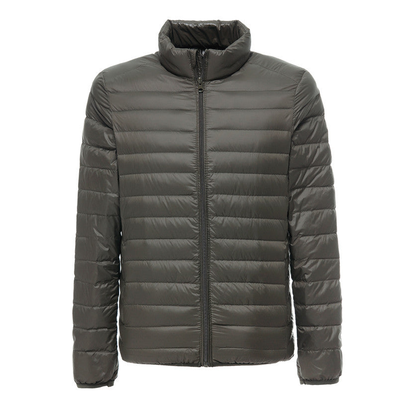Lightweight Down Jacket Men's Stand Collar Plus Size
