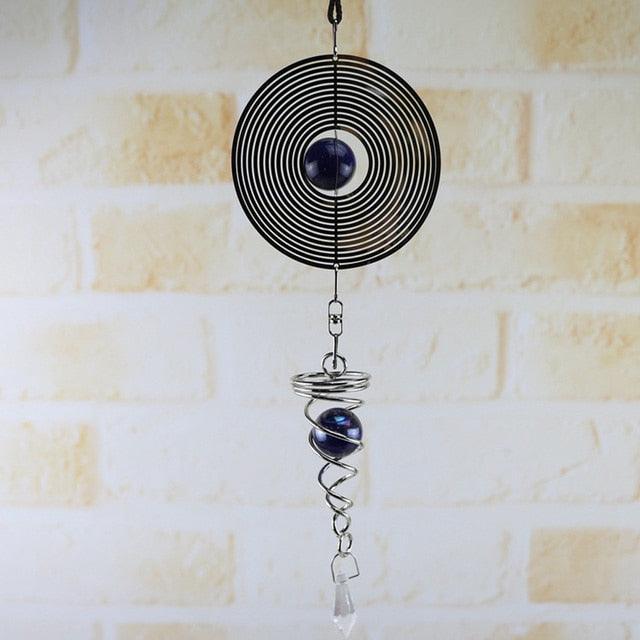 3D Wind Chimes Sun Wind Spinner Metal Hanging Wind Bells Stainless Steel Chimes Church Indoor Outdoor  Garden Porch Balcony Home Decoration Ornament Room Decor