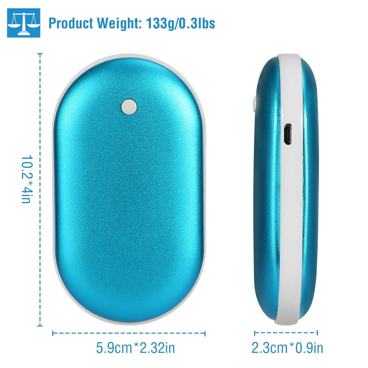 Portable Hand Warmer & 5000mAh Power Bank