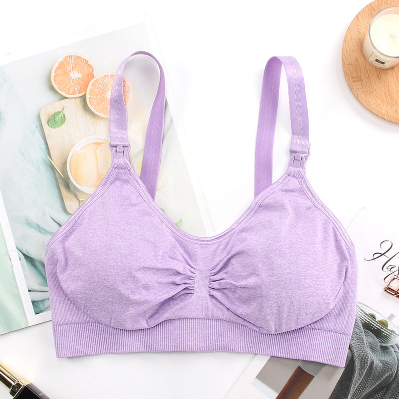 Plus Size Maternity Bra Without Steel Ring Postpartum Mom