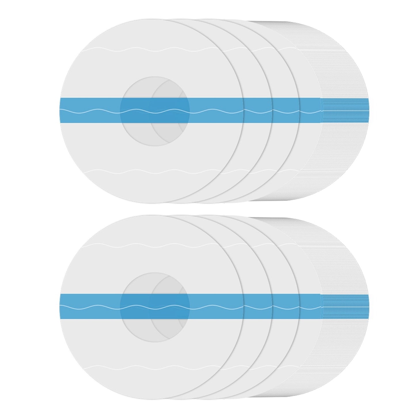 100Pcs Sensor Covers for Libre Waterproof Sweatproof Strong Stick Transparent Invisible Adhesive Patches No Glue Hole On The Center Long Lasting Tape