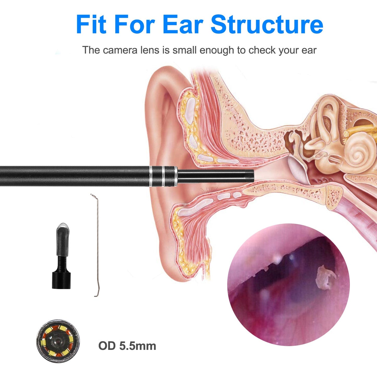 Ear Cleaning Endoscope Camera