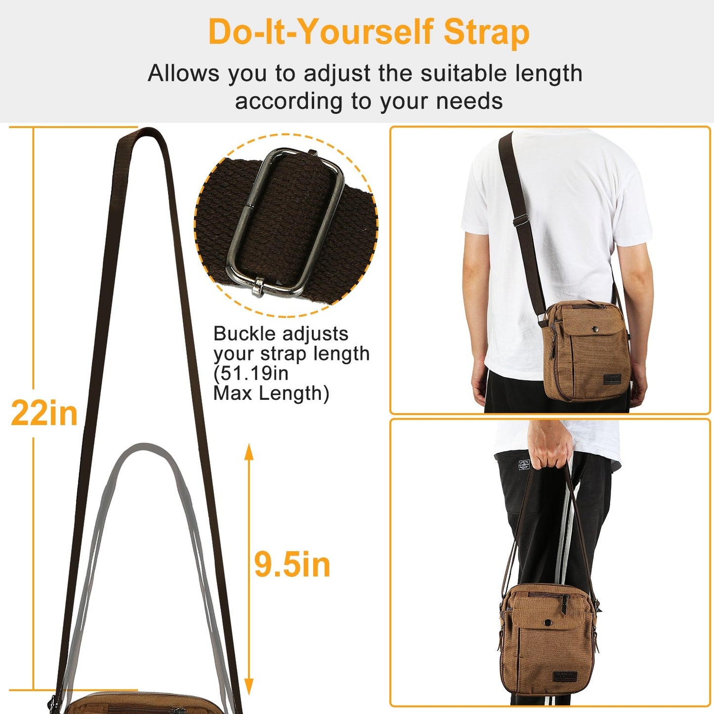 Unisex Crossbody Bags Shoulder Bag