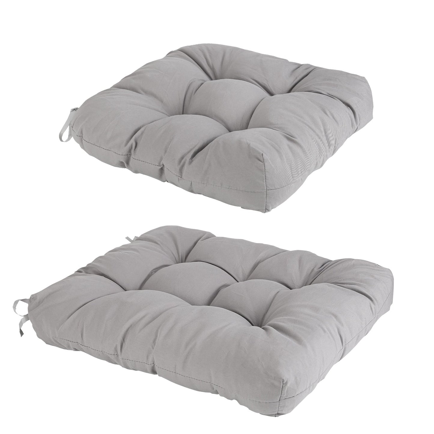 2Pcs Rocking Chair Cushion Upper And Lower Back And Seat Sets with Non-Slip Ties Polyester Fiber Filling Comfortable for Indoor Home Office Car