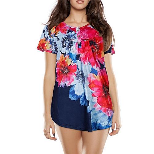 Women Summer Shirts Tops Loose Short