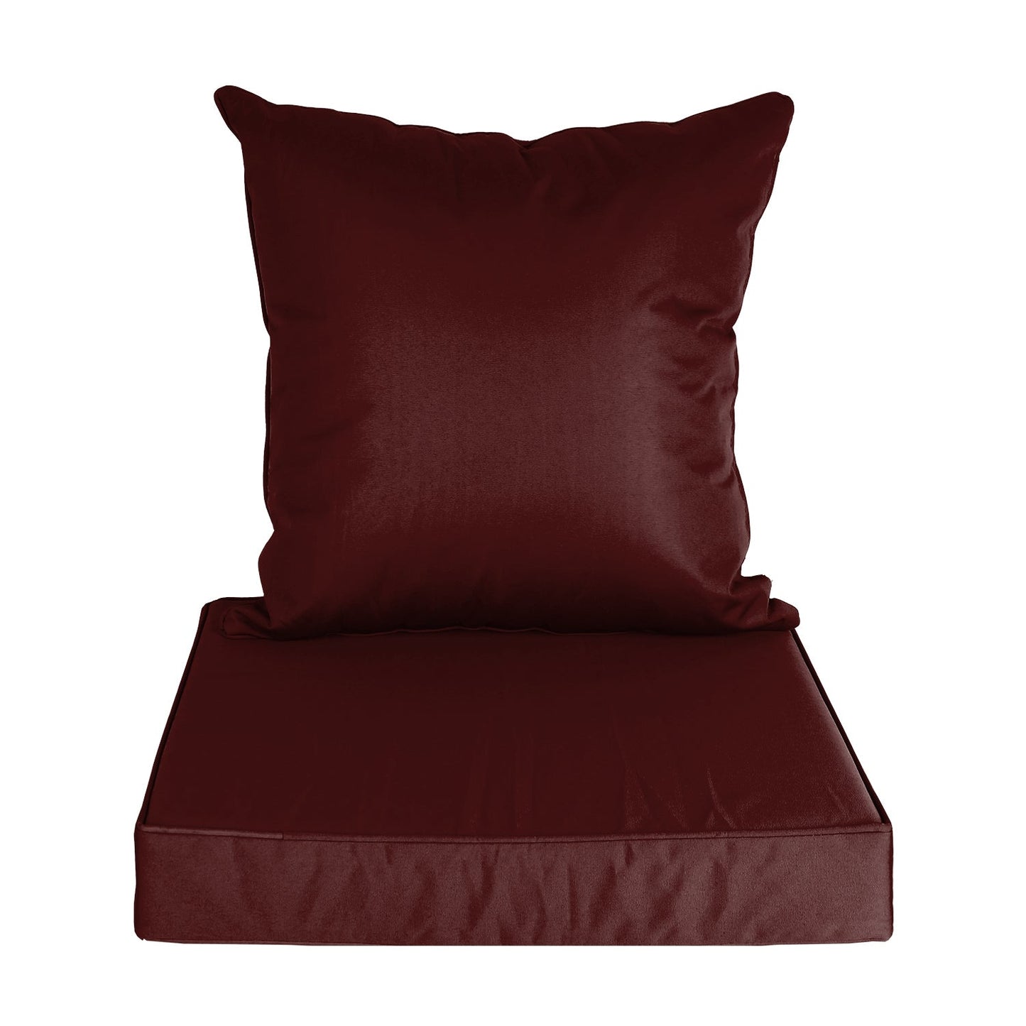 Outdoor Seat Cushion Set Waterproof Patio Furniture Cushion and Back Pillow Fade Resistant Deep Seat Set Chair Pad with Removable Cover for Chair Sofa