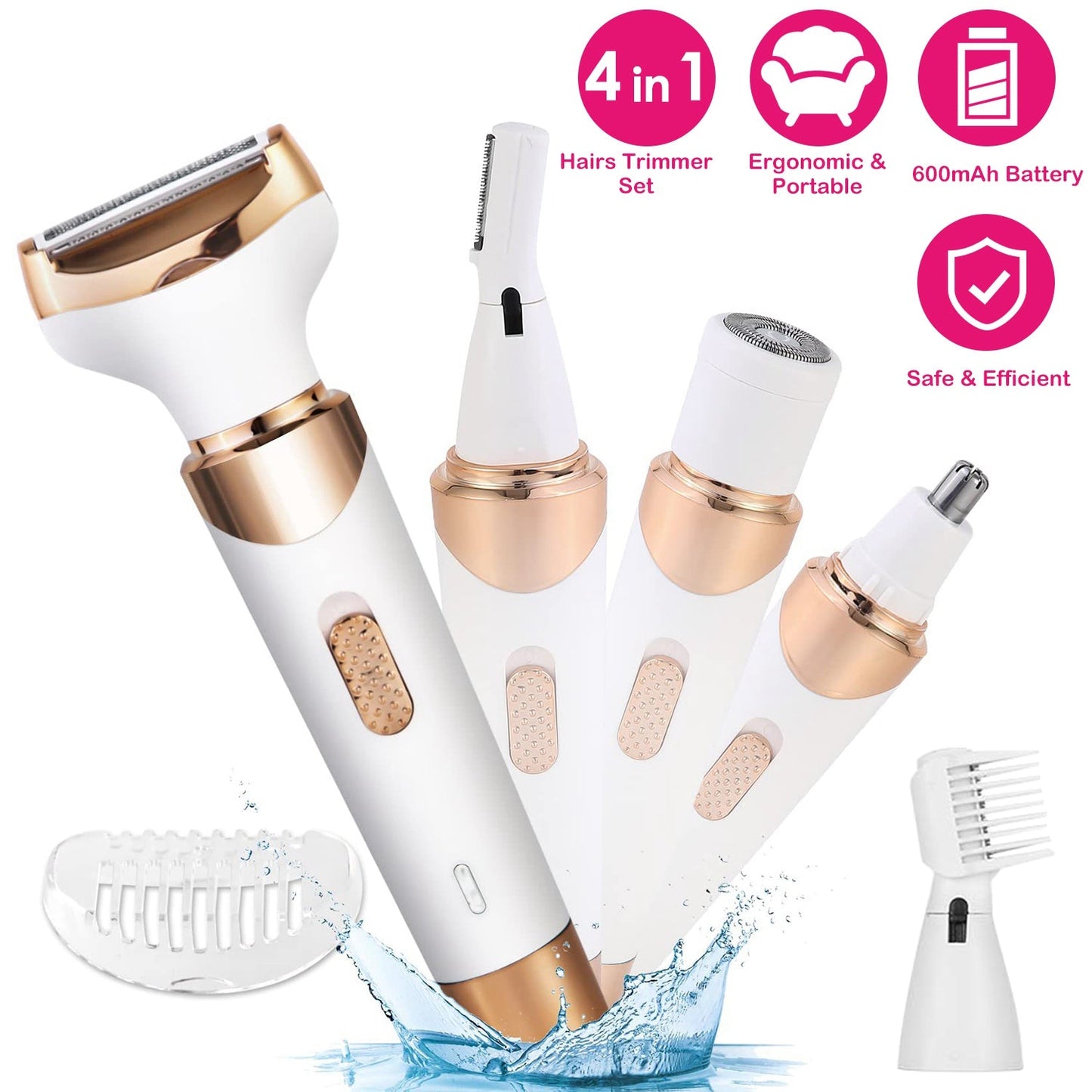 4 In 1 Women Electric Hair Shaver