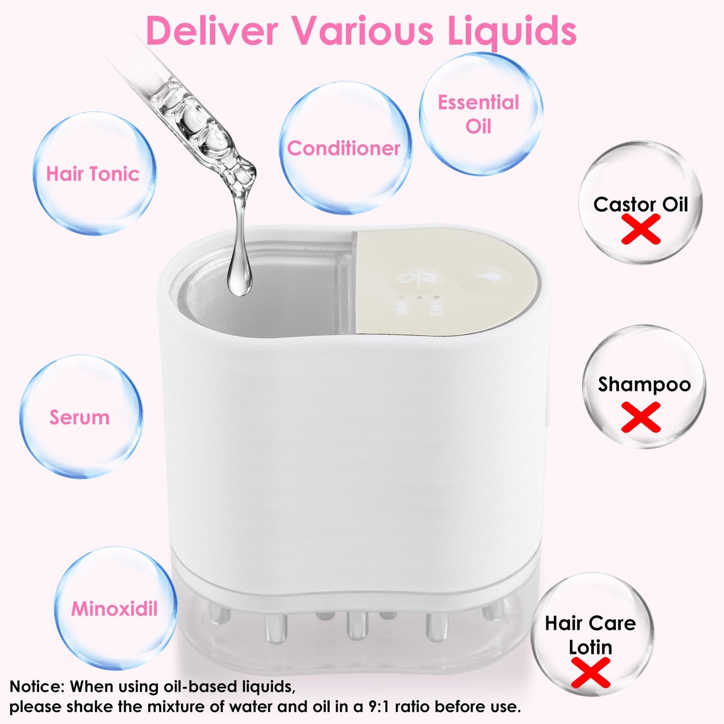 2 IN 1 Electric Scalp Massager And Hair Oil Applicator