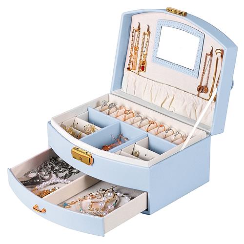 2-Layer Jewelry Box for Women Girls