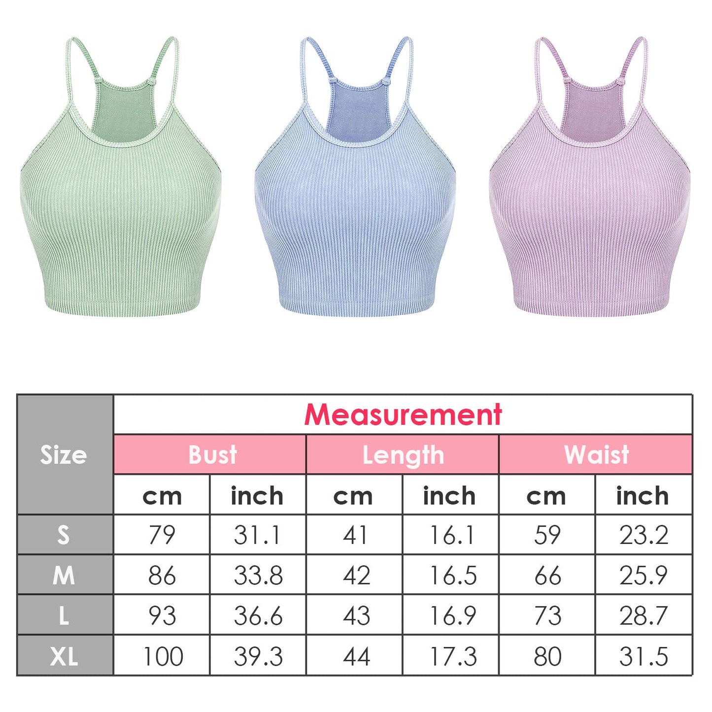 3 Pack Women Crop Top