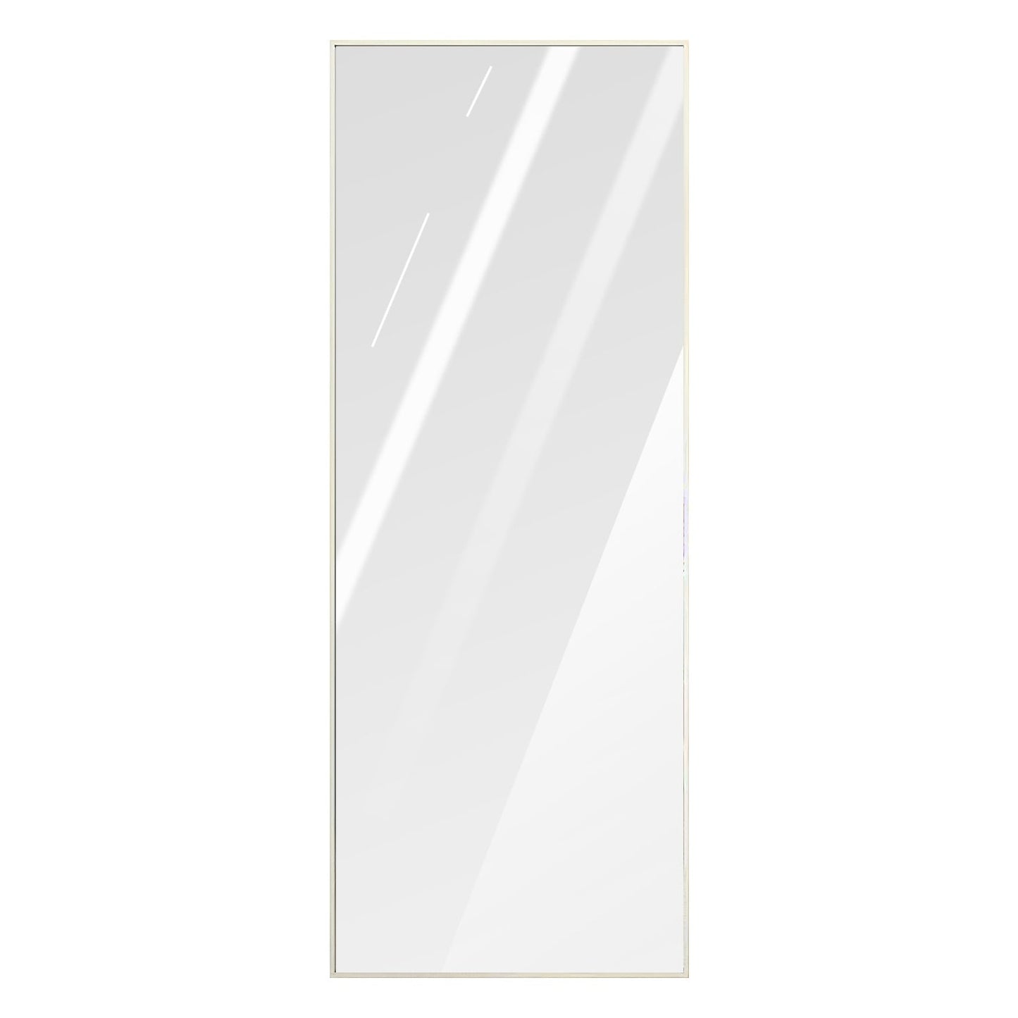 Full Length Mirror 67x25.6in Aluminum Alloy Wall Mirror Free Standing Floor Mirror Hanging Leaning Against Wall for Dressing Bedroom Living Room