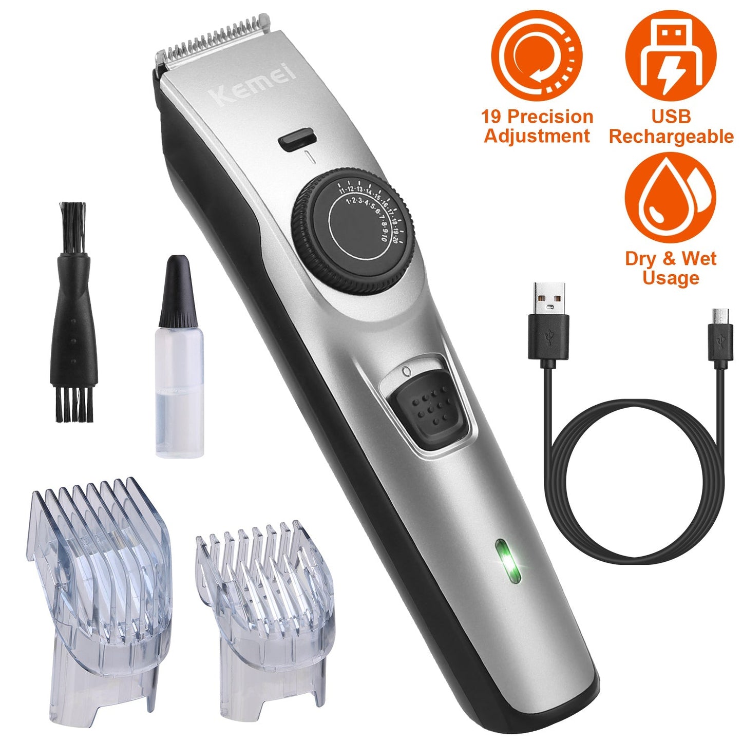 Cordless Electric Beard Grooming Kit