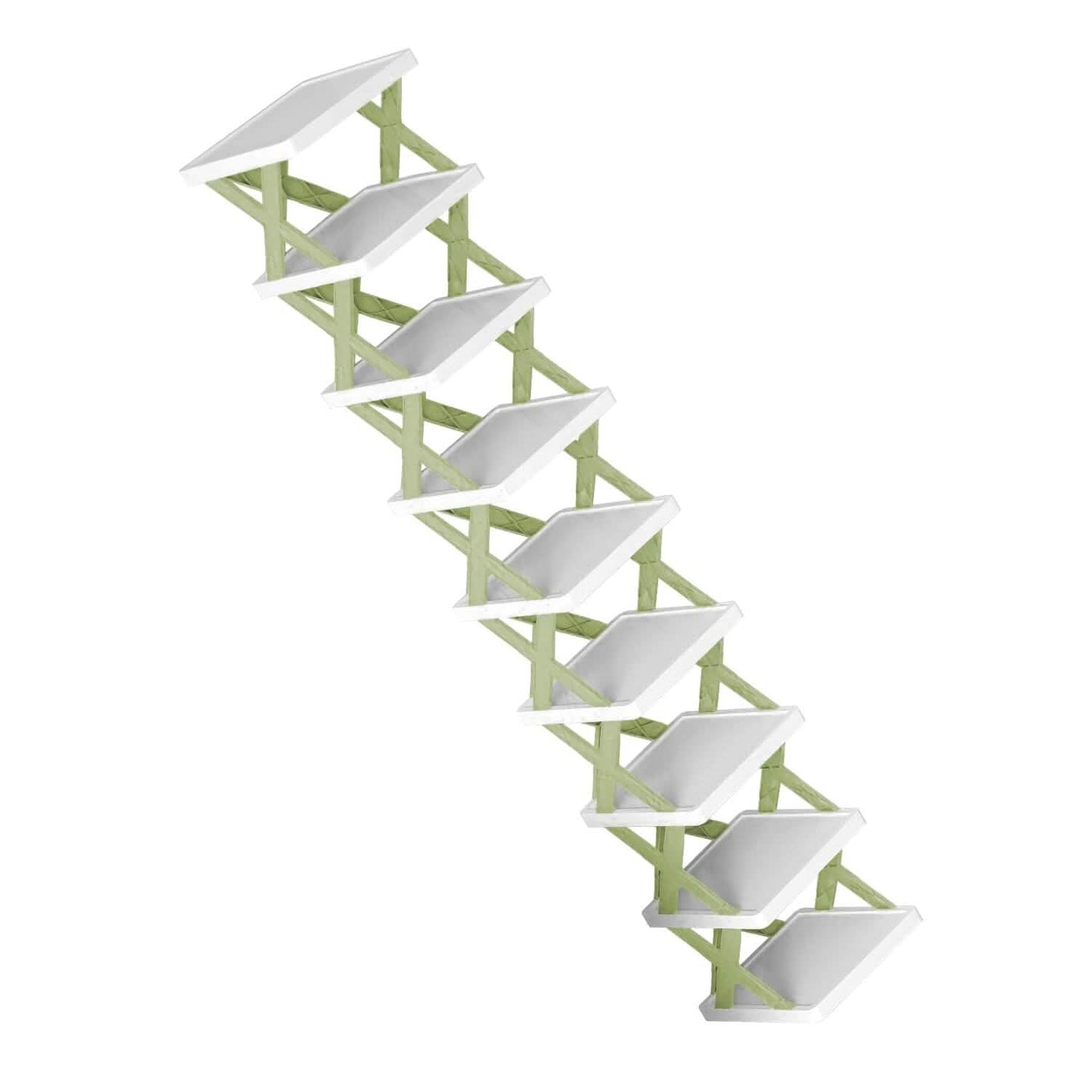 9-Tier Narrow Entryway Shoe Rack Plastic Vertical Shoe Organizer