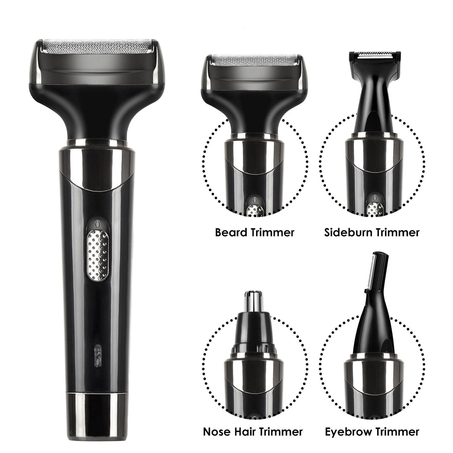 4-In-1 Unisex Rechargeable Electric Razor Clipper