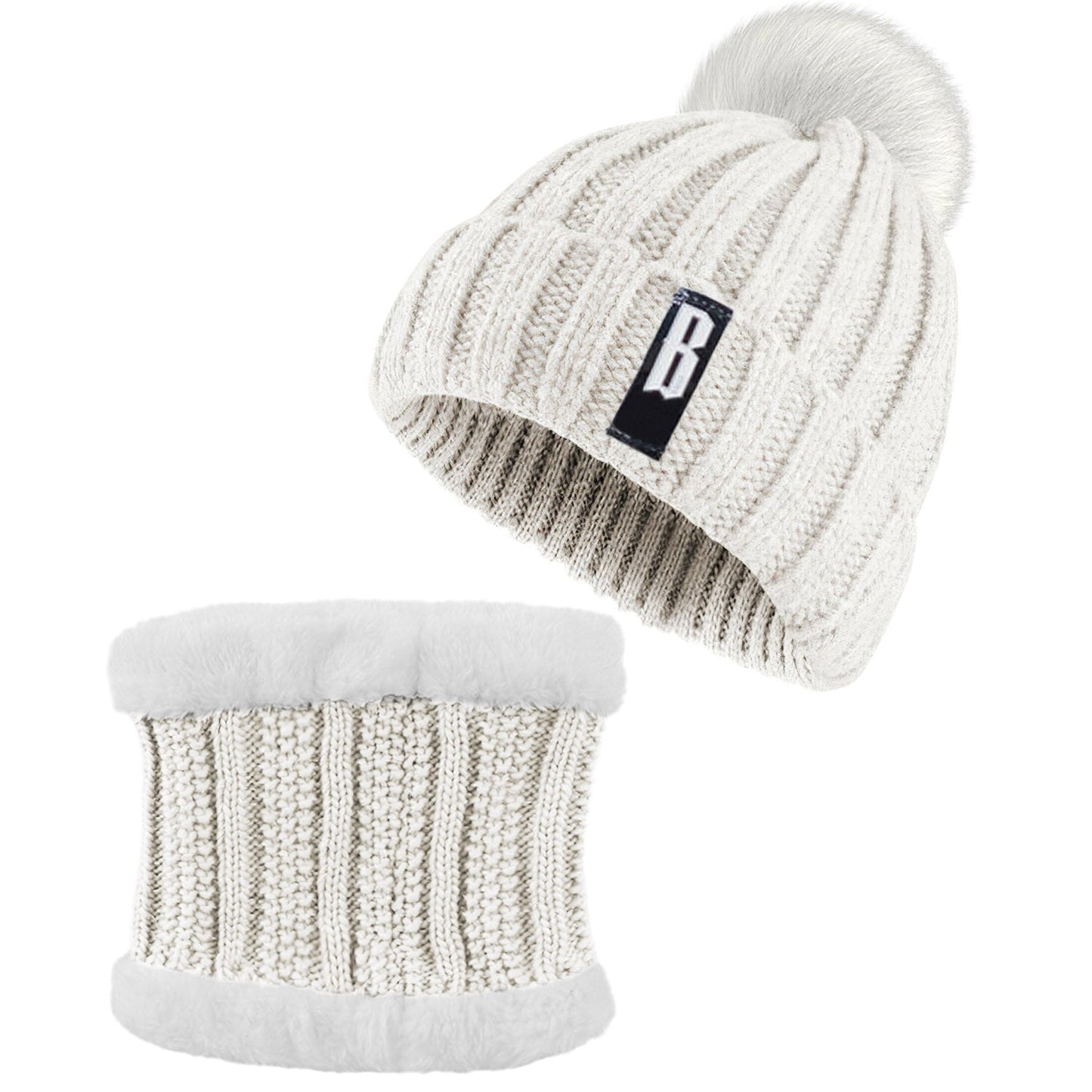 Winter Beanie Hat Scarf