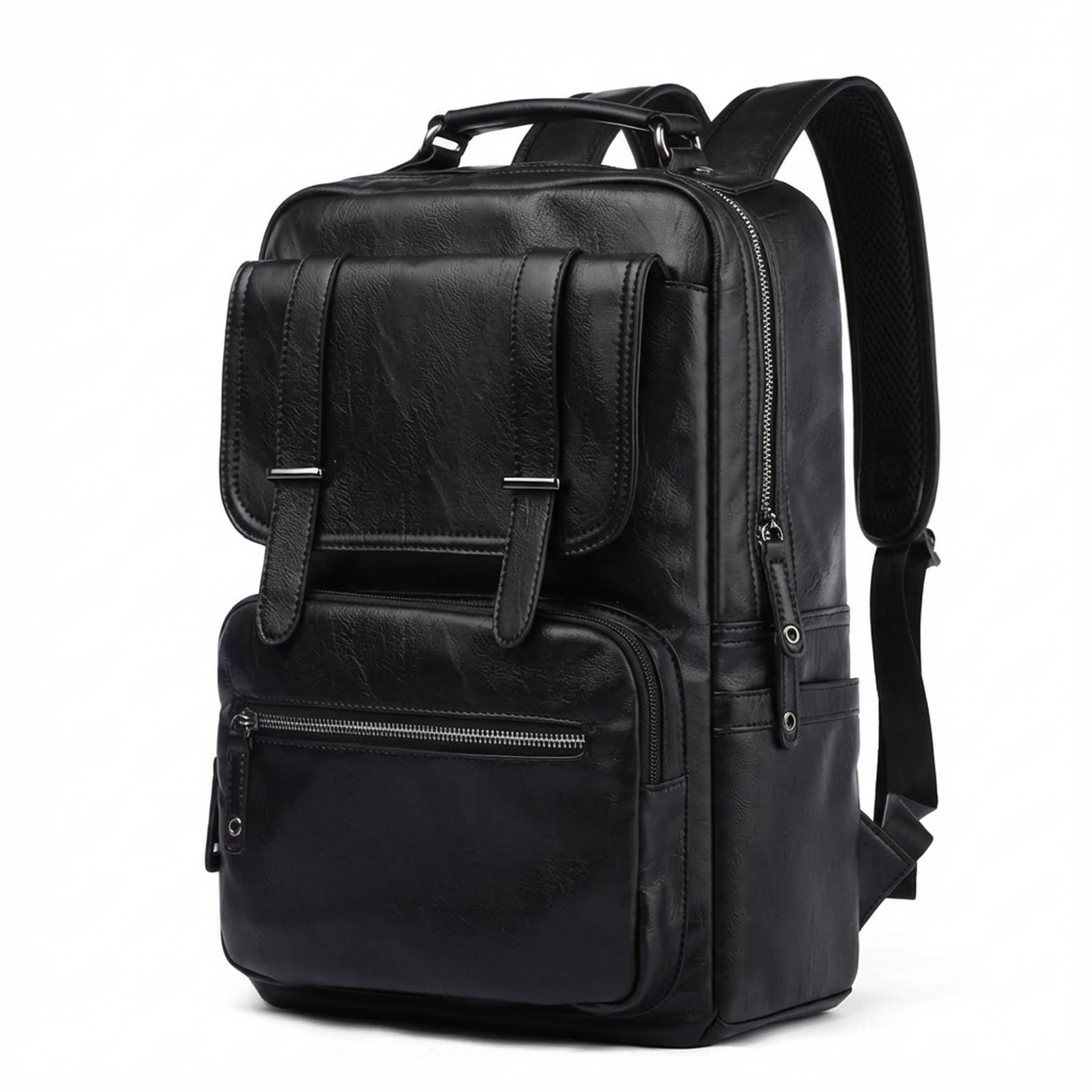 Men's Vegan Leather Backpack – Structured Travel Carry