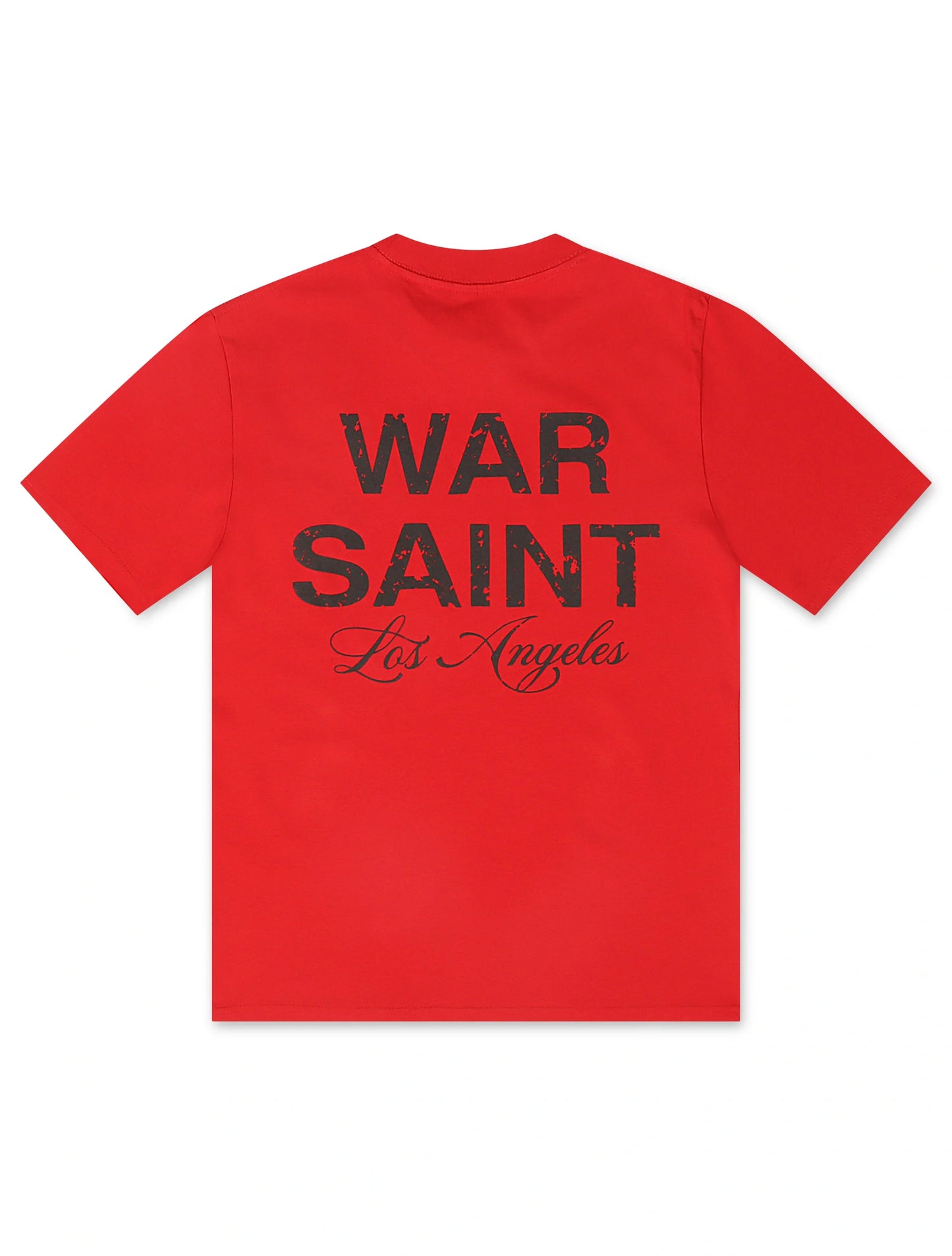 Warsaint LA Script Tee - Red/Black