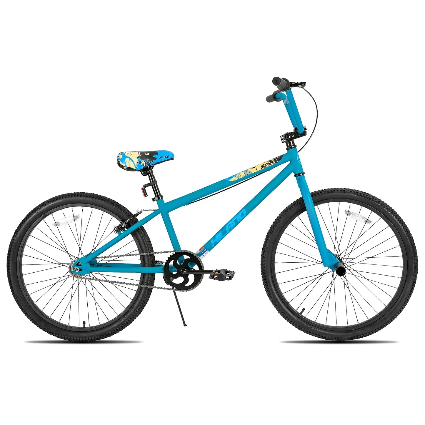 Hiland BMX Bike,24 26 inch,Beginner-Level to Advanced Riders with 2 Pegs,Kid’s Adults Bicycles, Multiple Colors