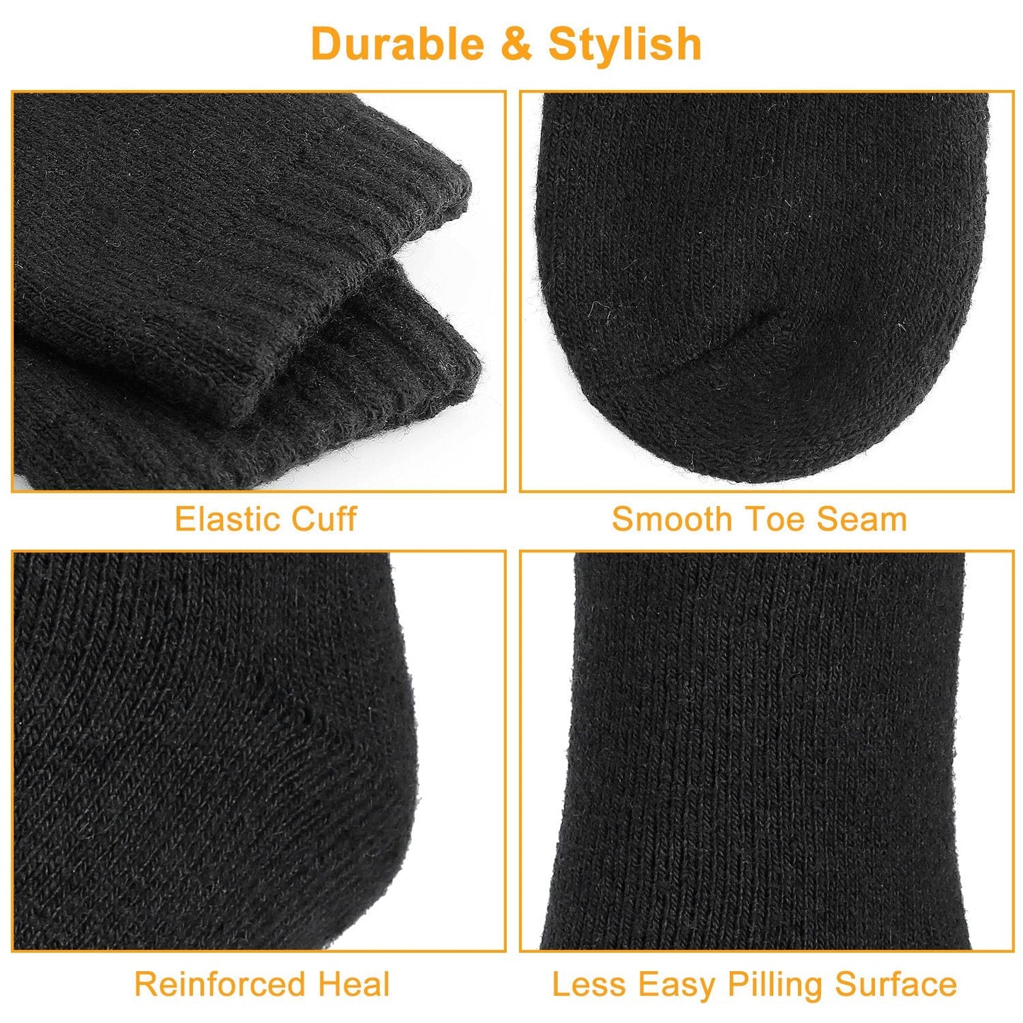 3 Pairs Men Warm Wool Socks