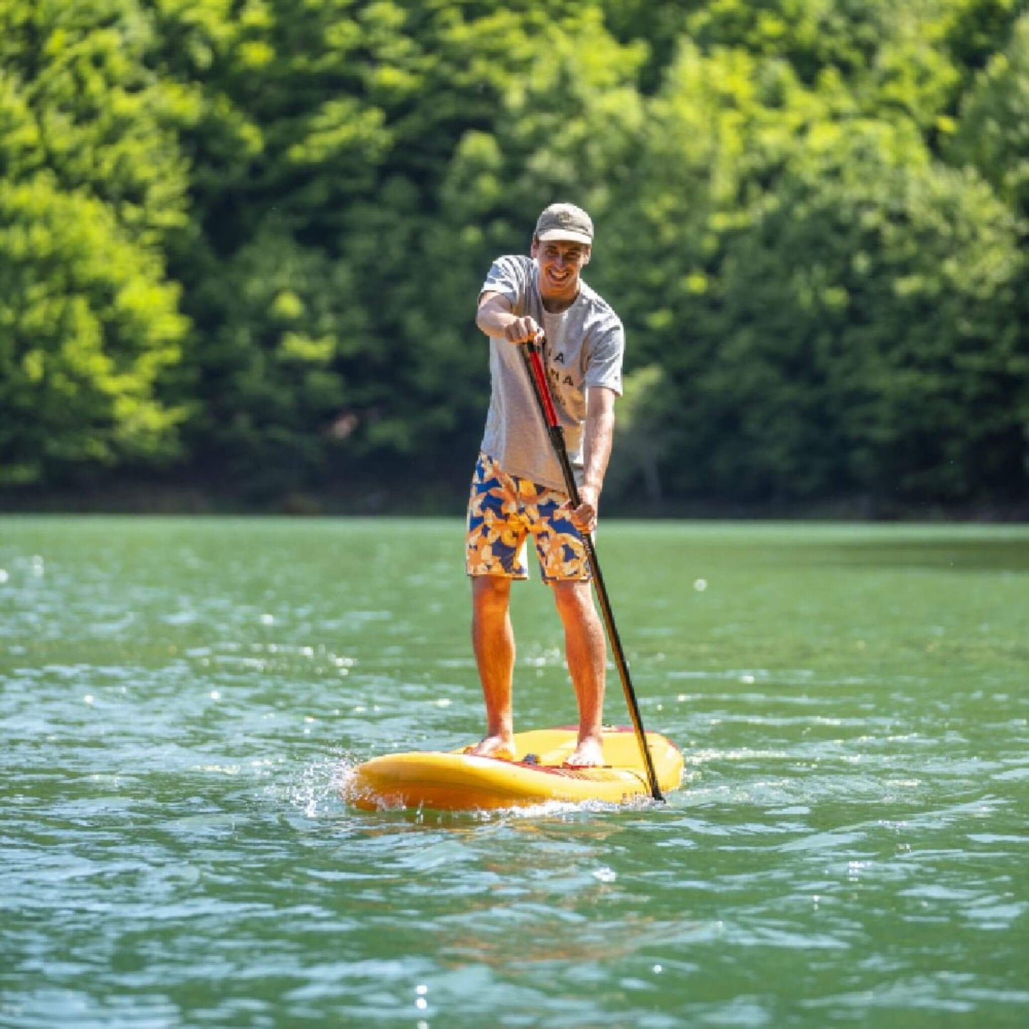 Aqua Marina Fusion 10FT Premium All-Around SUP W/ Durable PVC Rail Layers & Grooved EVA Footpad [BT-23FUP] (SAK37195)