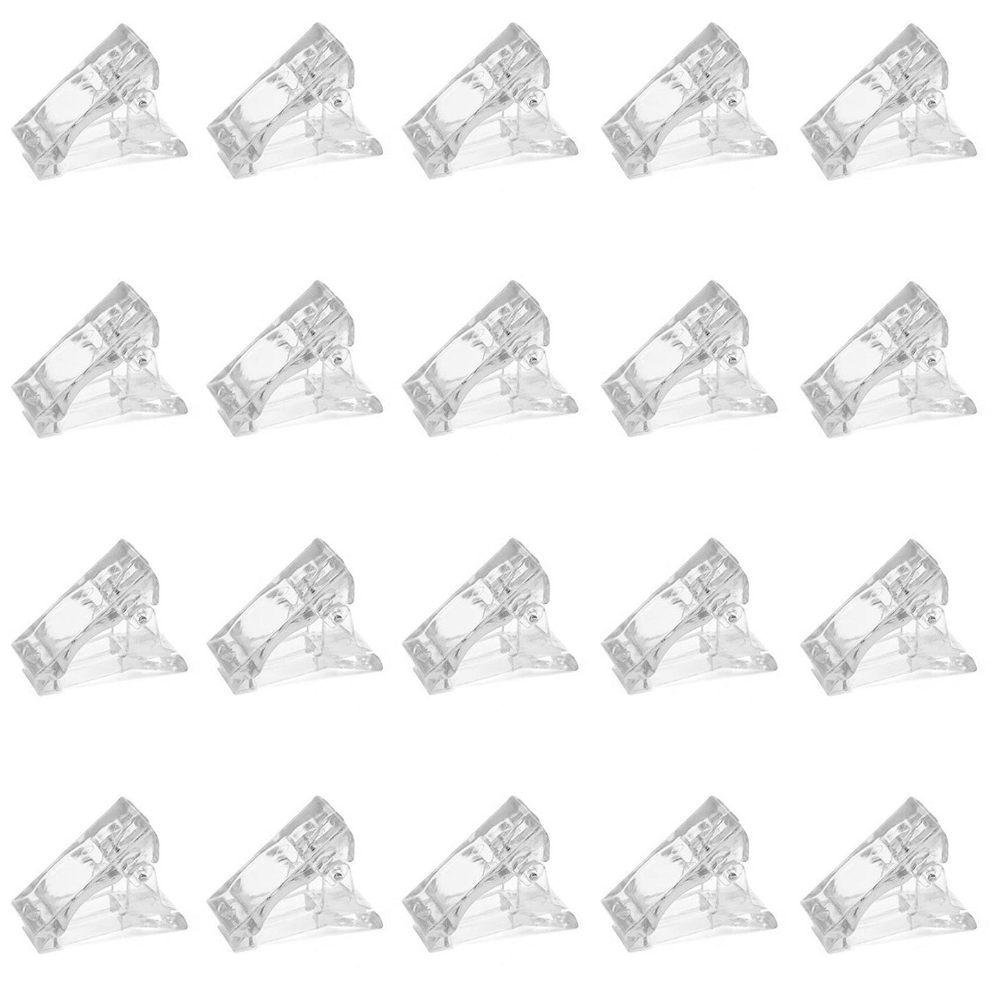 20Pcs Transparent Nail Tip Clips