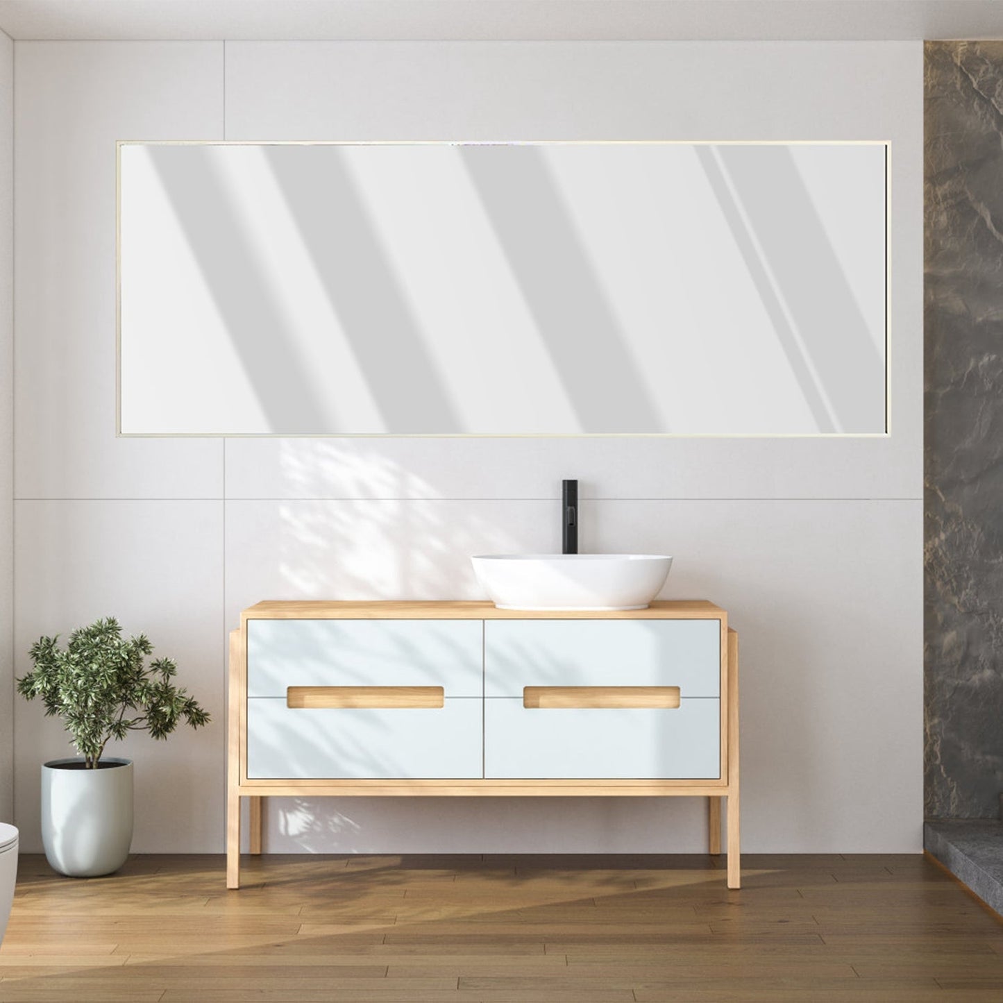 Full Length Mirror 67x25.6in Aluminum Alloy Wall Mirror Free Standing Floor Mirror Hanging Leaning Against Wall for Dressing Bedroom Living Room