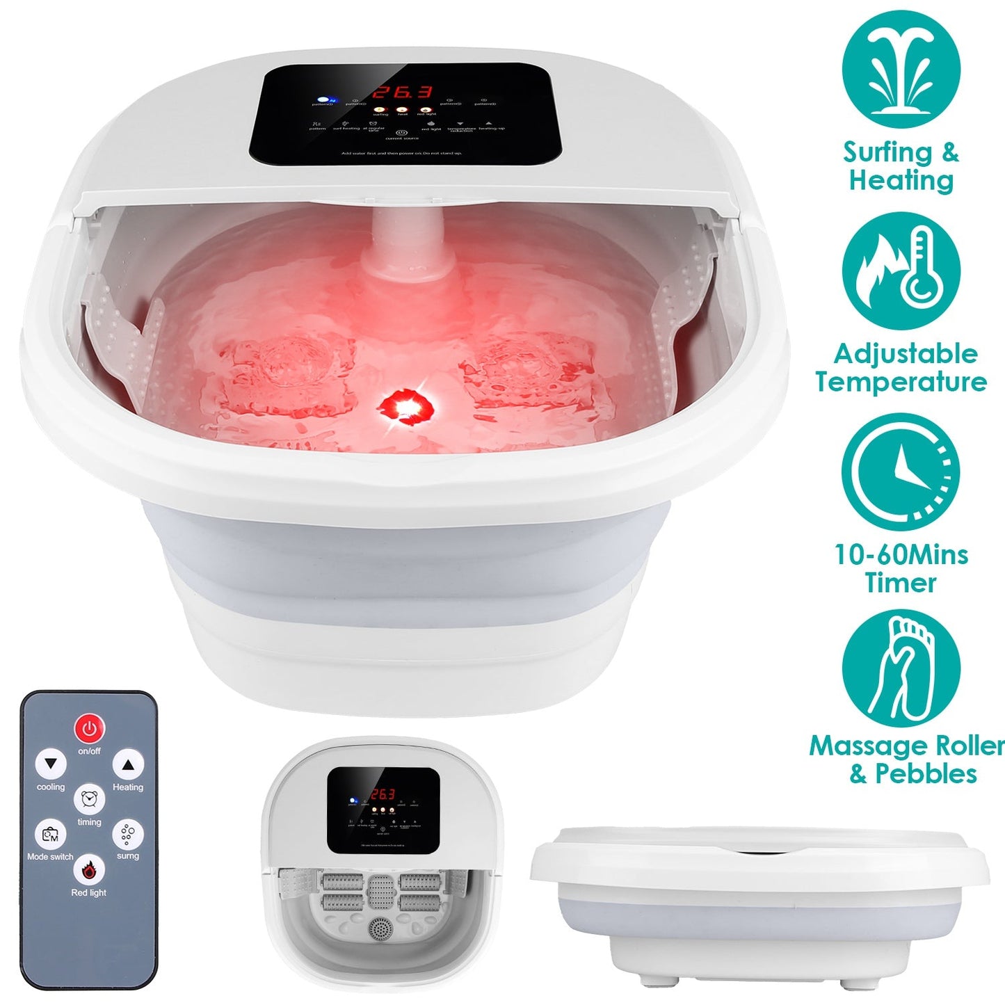 Collapsible Electric Foot Spa Tub