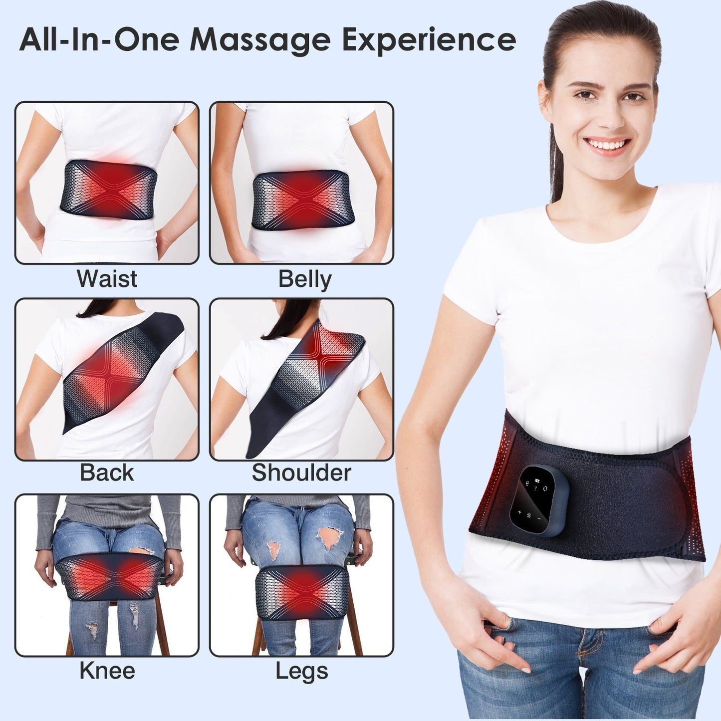 Lower Back Massager Heating Pad