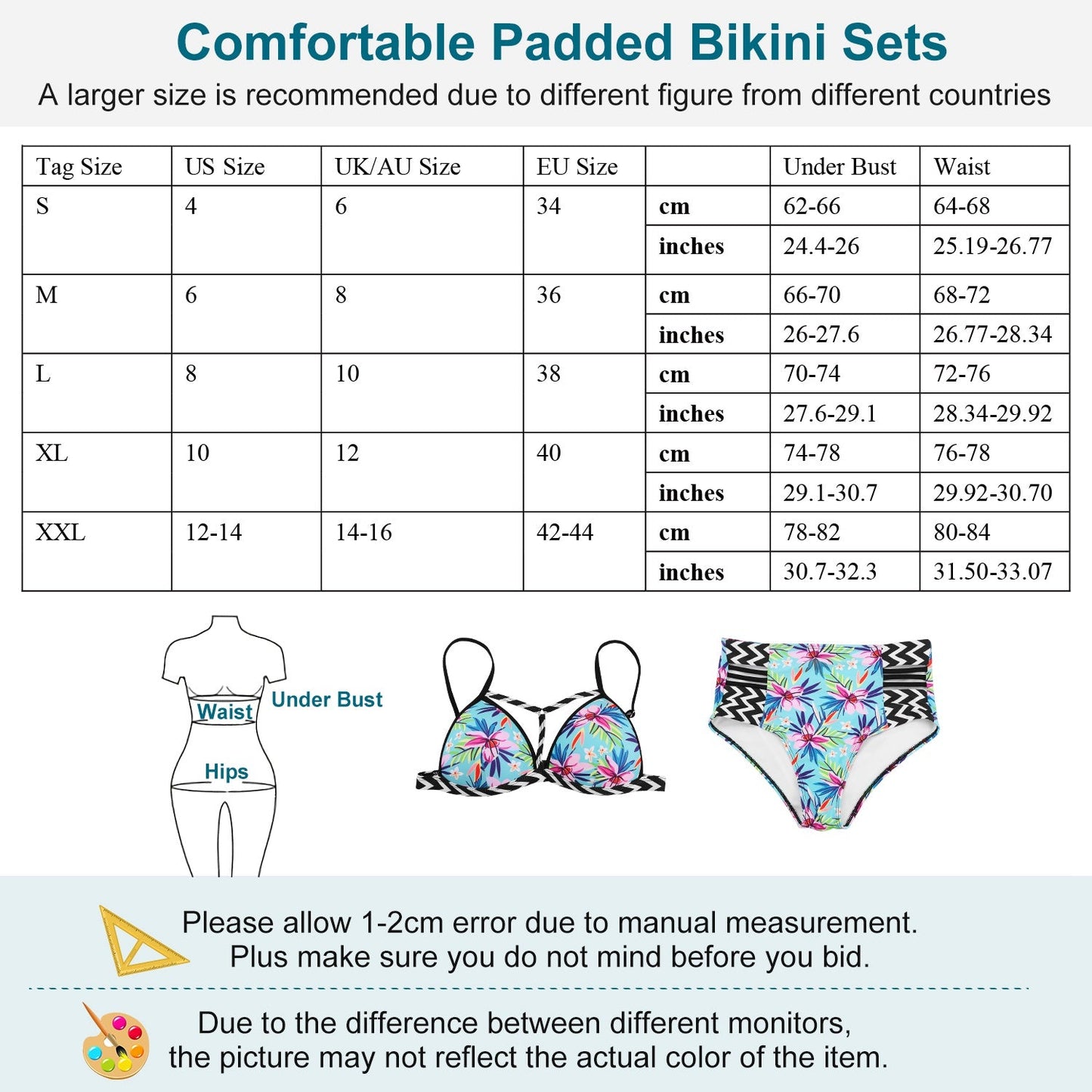 Bikini Sets Two Pieces High-Waist Swimwear