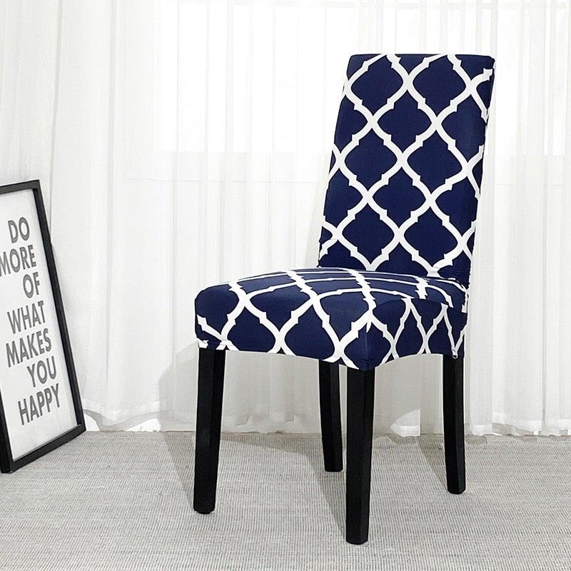 Chair Covers For Dining Room Stretch Spandex Removable Washable Anti-dust Seat Slipcover Multicolor  Chair covers  Chair Covers For Dining Room With Printed Patterns Easy Slip-on Stretchy Dining Room Chair Covers