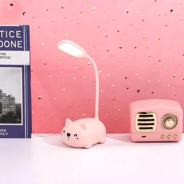 Children Desk Lamp LED Bedside Table Lamp Flexo Balance Light Gooseneck Drawing Iluminaria For Study Badroom Decor Cute Bear Cute Study Lamps for Bedroom Décor