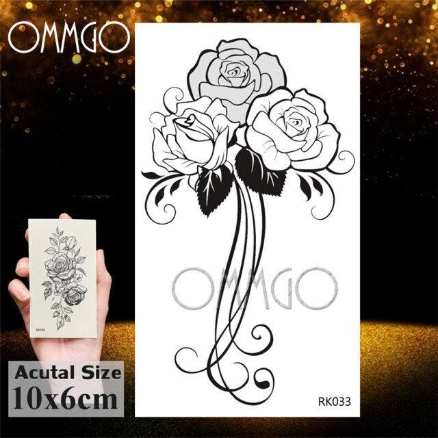 Colorful Tribal Tattoo Feather Temporary Tattoos Custom Waterproof Modern Tatoos Luxury Design