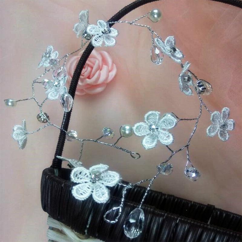Crystal Pearl Hair Belt Wedding Bridal Hair Ornaments Hair Jewelry Decorations for Brides Wedding Gorgeous Hair Accessories For Women