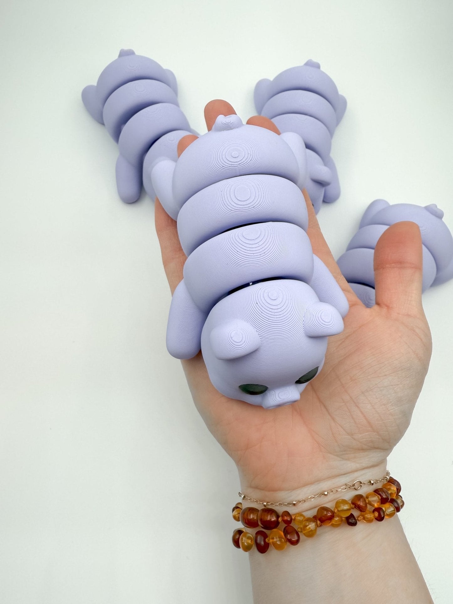 Cute Chunky Pastel Purple 3D Printed Pig Fidget Toy