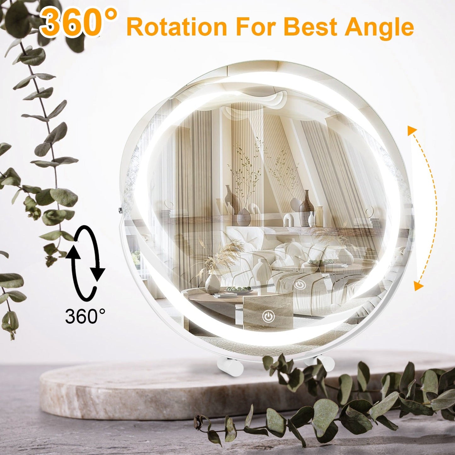 19Inch Large Round Vanity Makeup Mirror