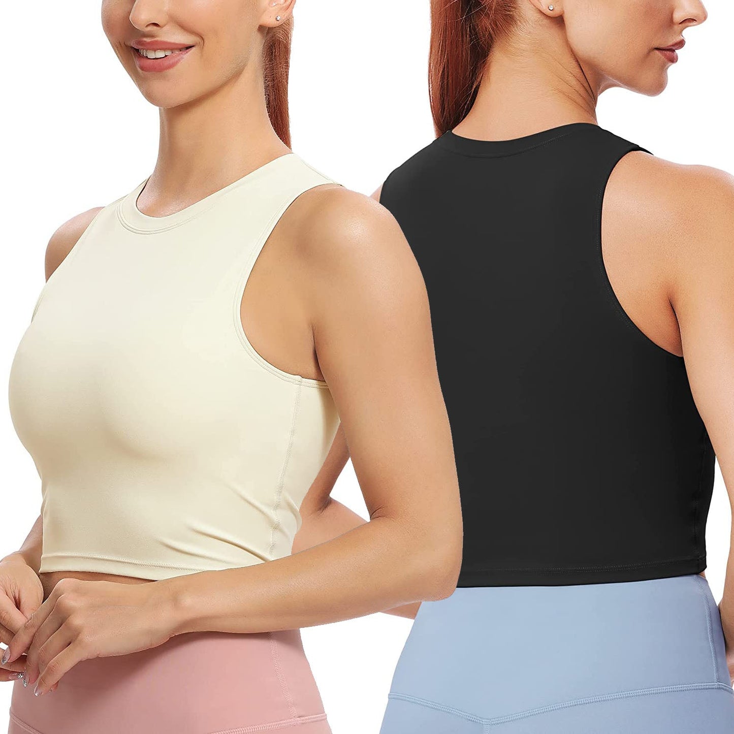 Women Sleeveless Cropped Tank Top