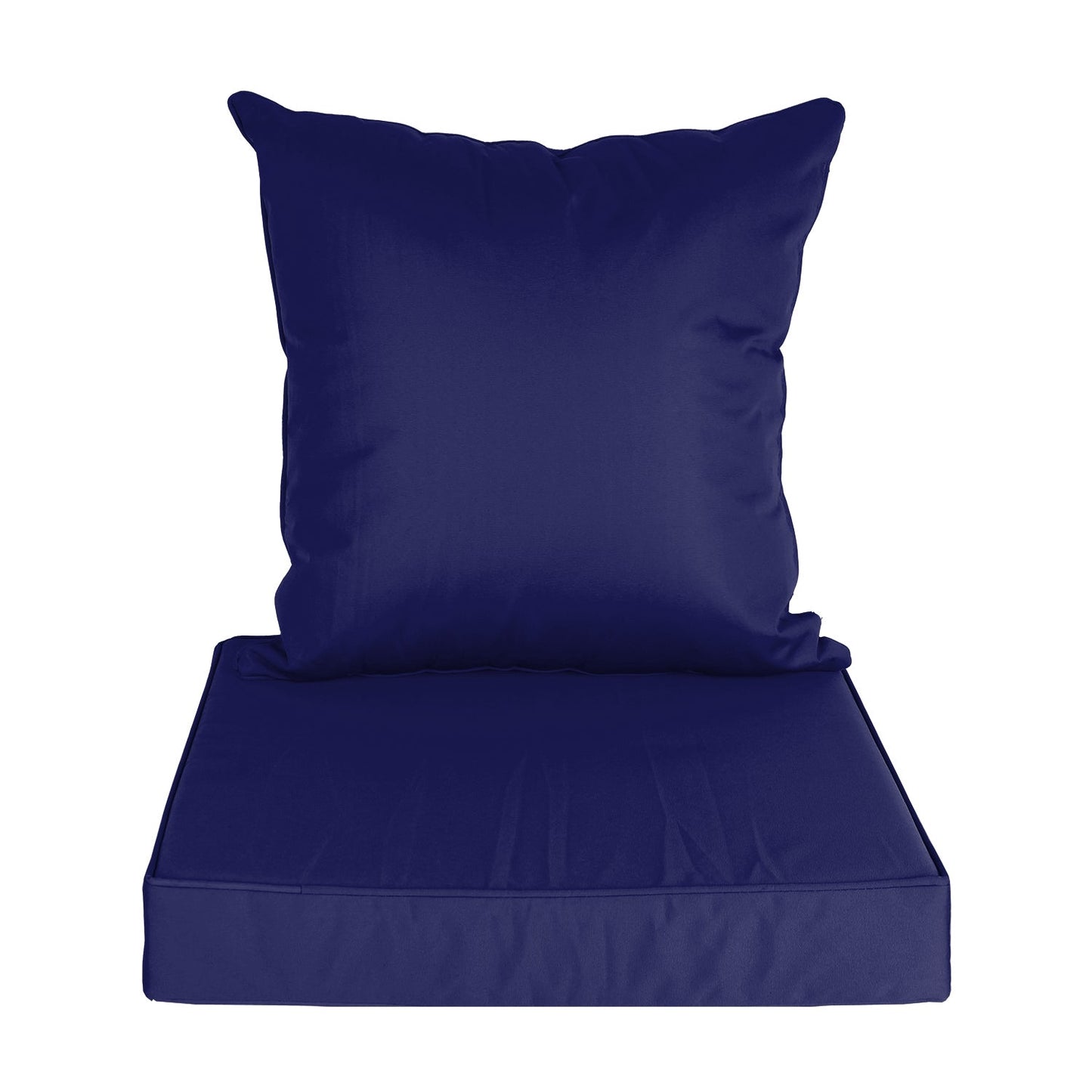 Outdoor Seat Cushion Set Waterproof Patio Furniture Cushion and Back Pillow Fade Resistant Deep Seat Set Chair Pad with Removable Cover for Chair Sofa