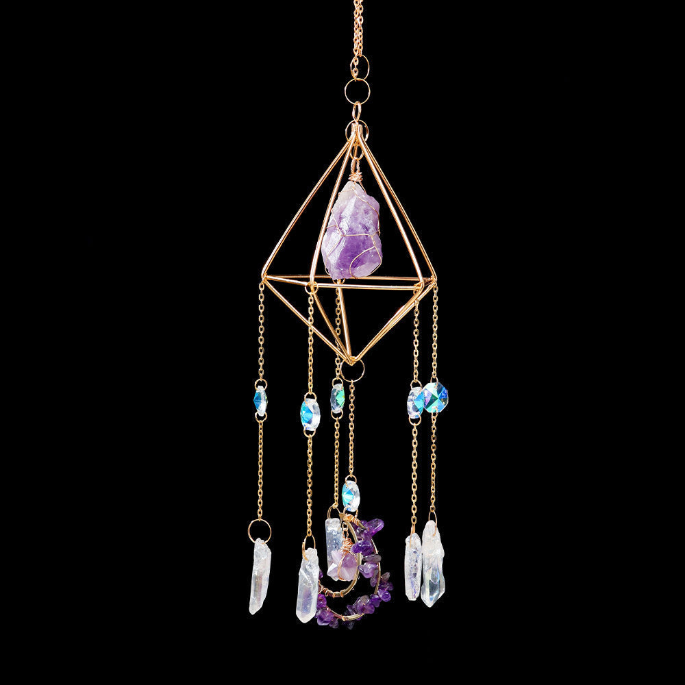 Natural Stone Amethyst Powder Crystal Decoration